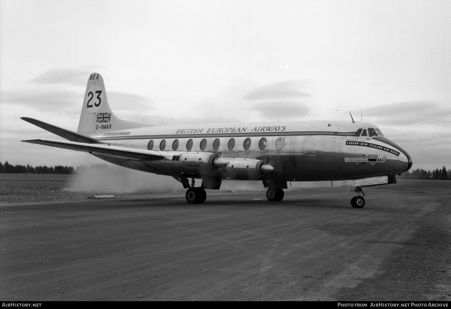 Aircraft Photo of G-AMAV | Vickers 700 Viscount | BEA - British European Airways | AirHistory.net #419188