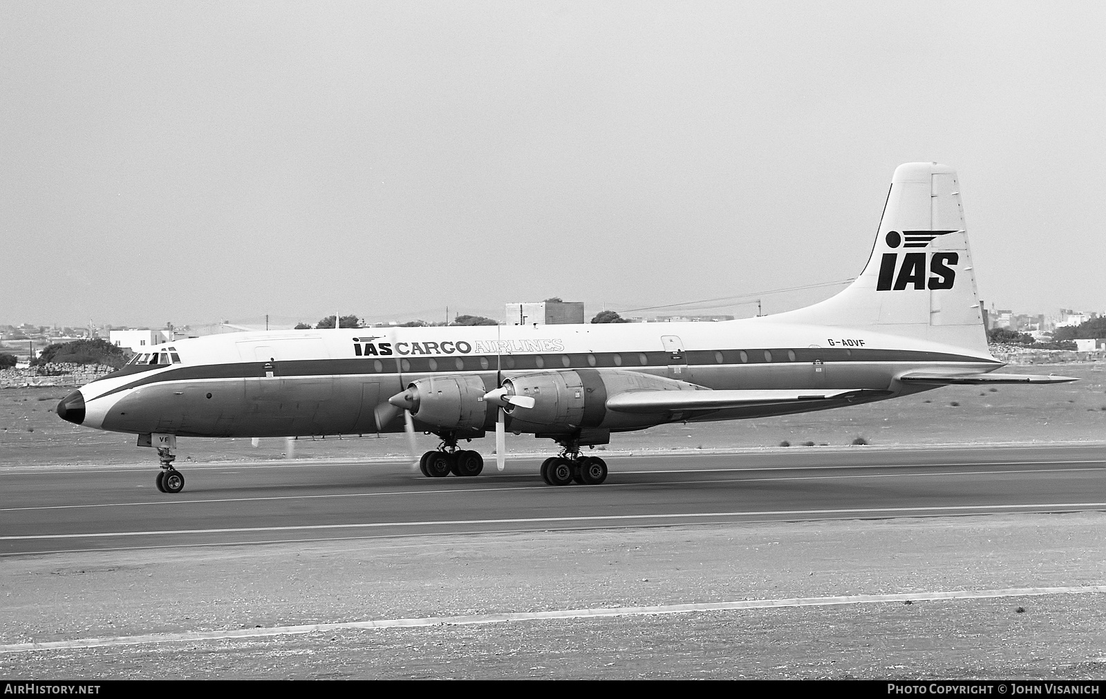 Aircraft Photo of G-AOVF | Bristol 175 Britannia 312F | IAS Cargo Airlines - International Aviation Services | AirHistory.net #419208