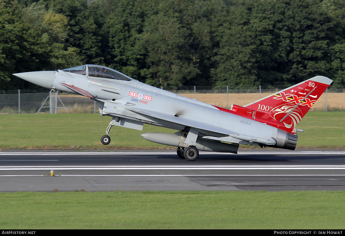 Aircraft Photo of ZK353 | Eurofighter EF-2000 Typhoon FGR4 | UK - Air Force | AirHistory.net #419292