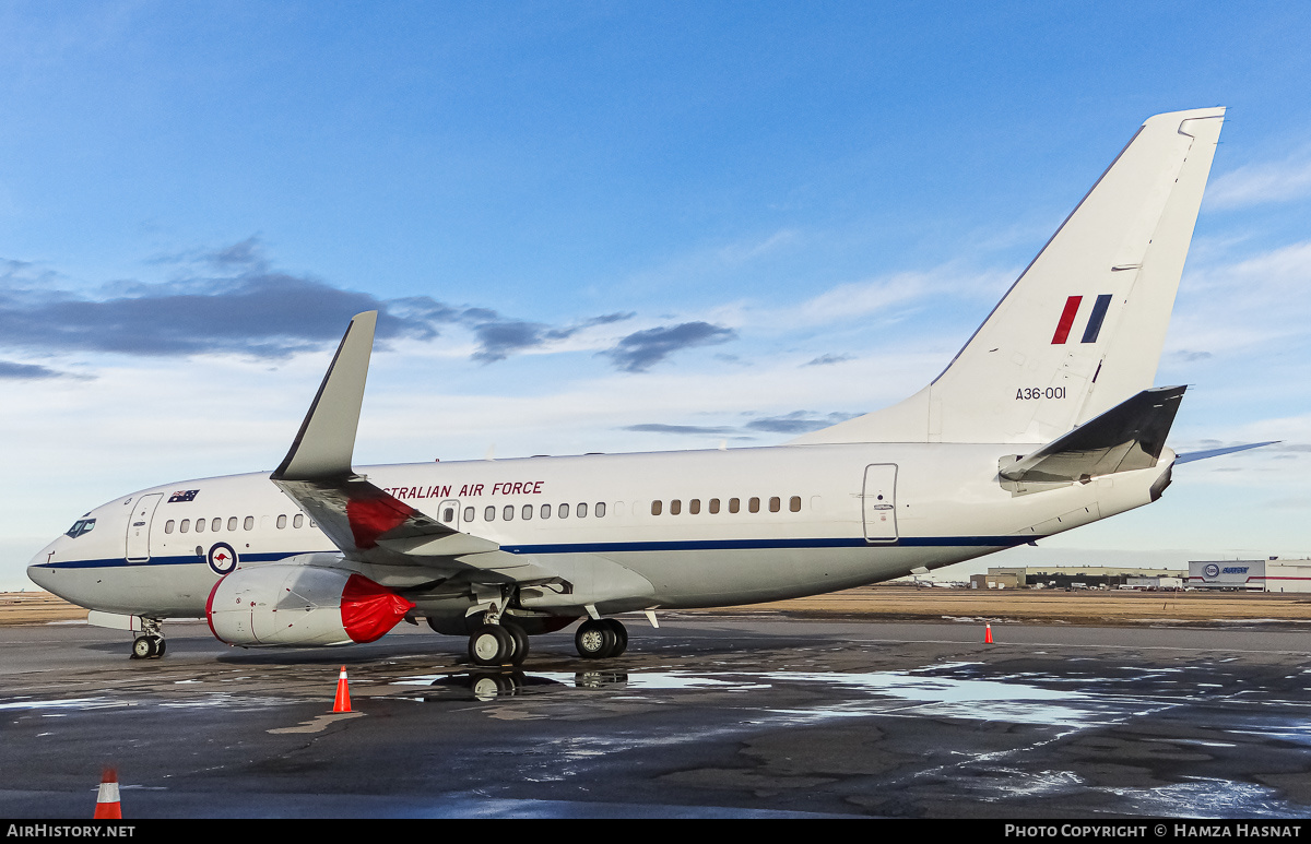 Aircraft Photo of A36-001 | Boeing 737-7DT BBJ | Australia - Air Force | AirHistory.net #419294