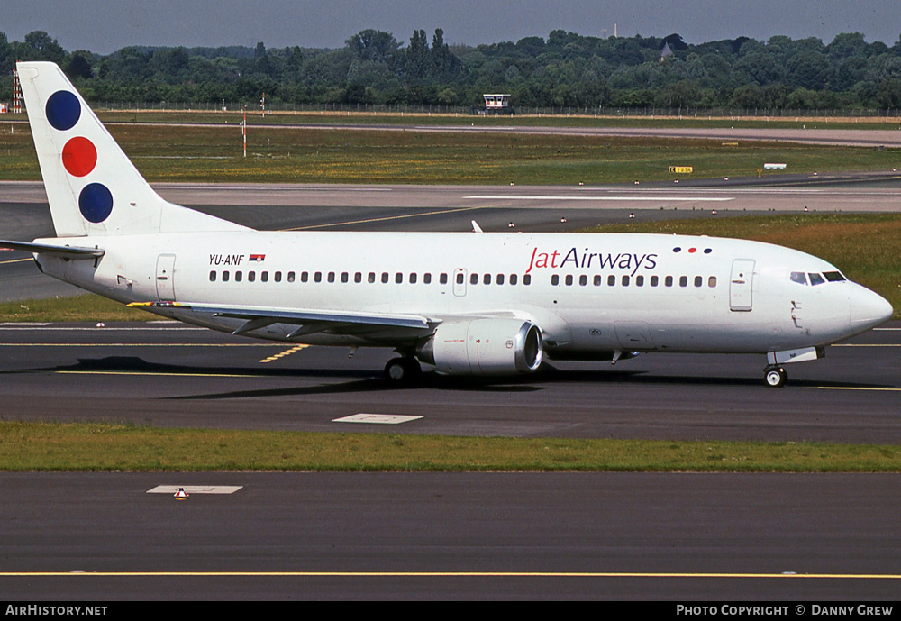 Aircraft Photo of YU-ANF | Boeing 737-3H9 | Jat Airways | AirHistory.net #419309