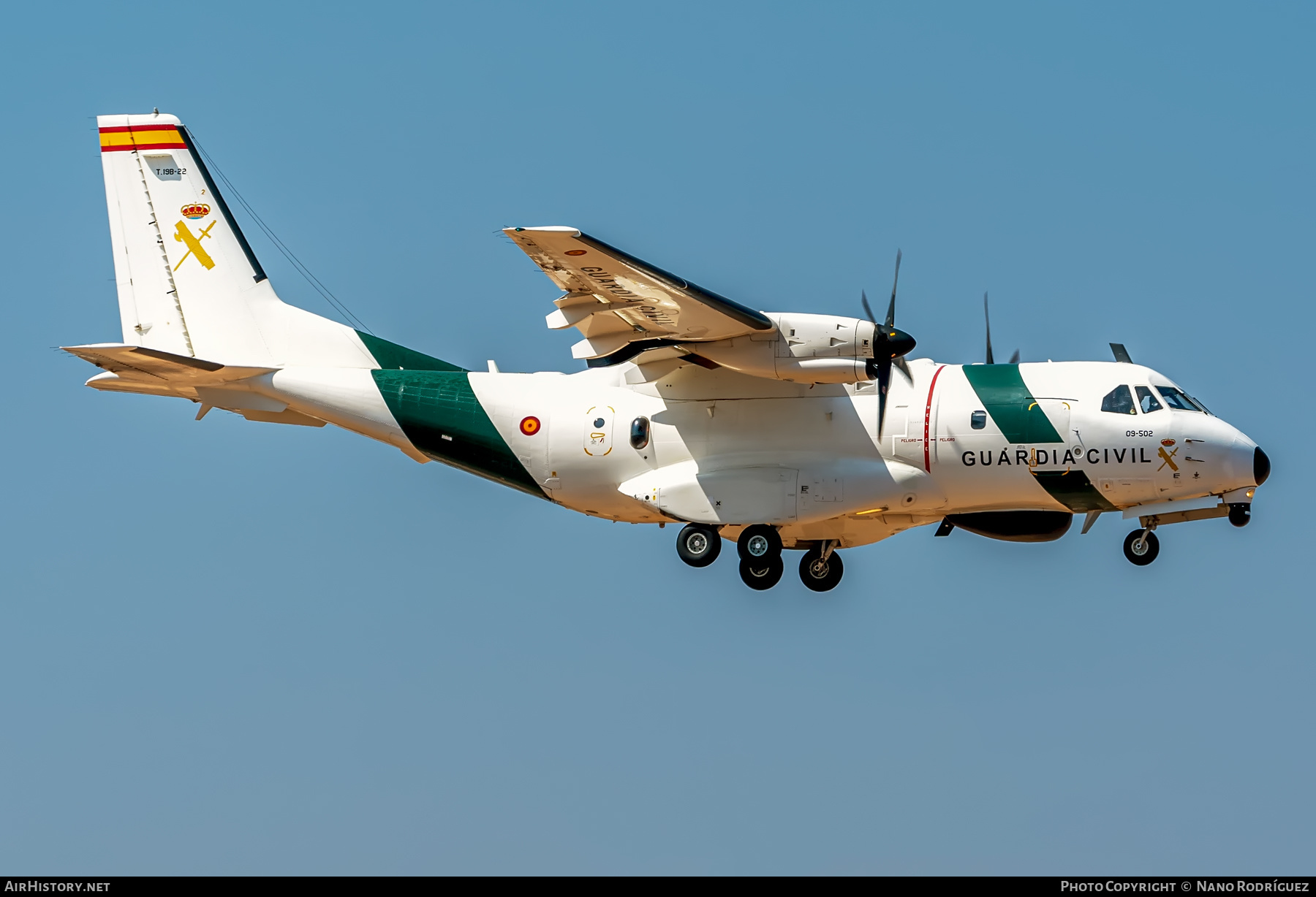 Aircraft Photo of T19B-22 | CASA/IPTN CN235M-300 MPA | Spain - Guardia Civil | AirHistory.net #419365