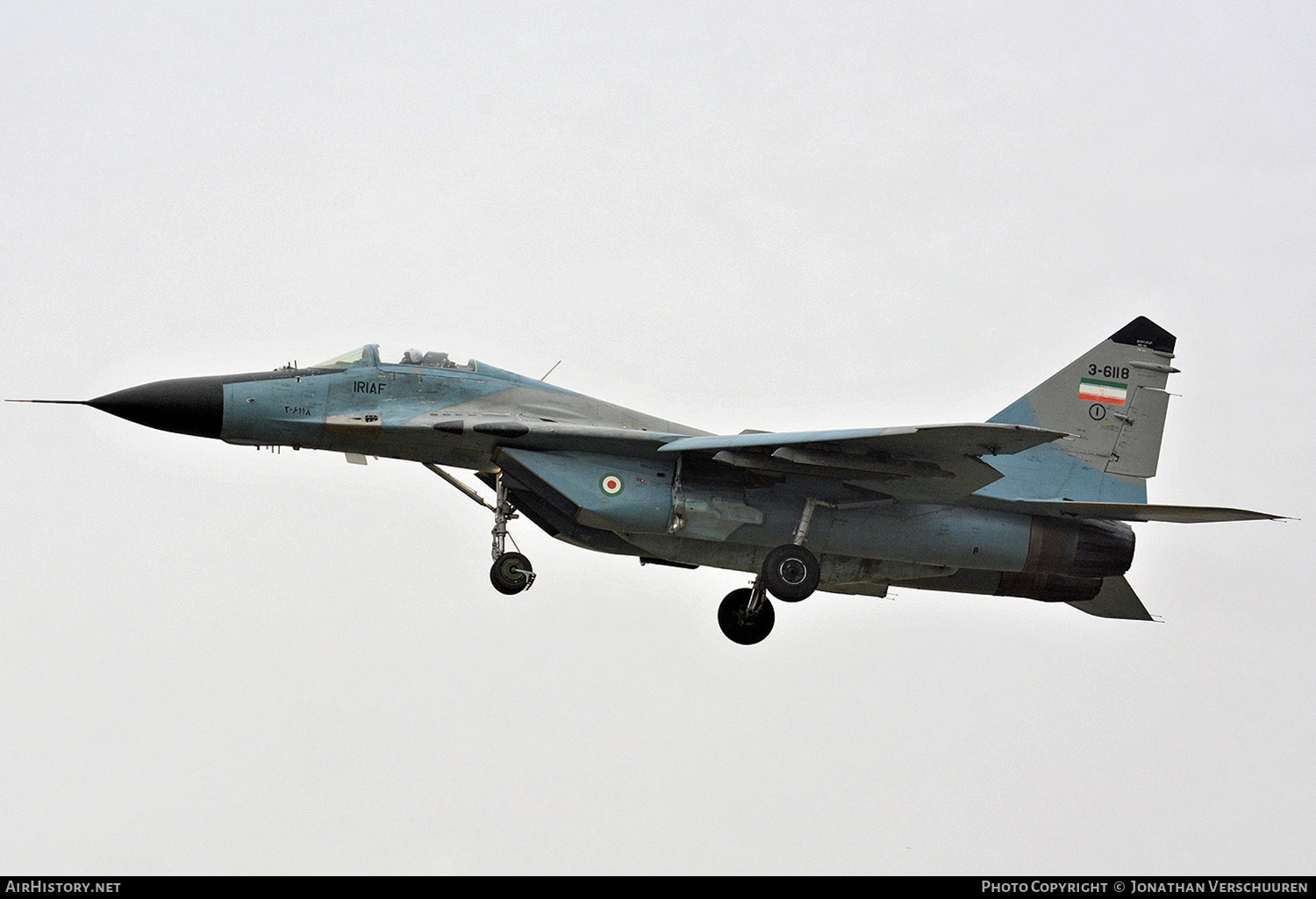 Aircraft Photo of 3-6118 | Mikoyan-Gurevich MiG-29 | Iran - Air Force | AirHistory.net #419373
