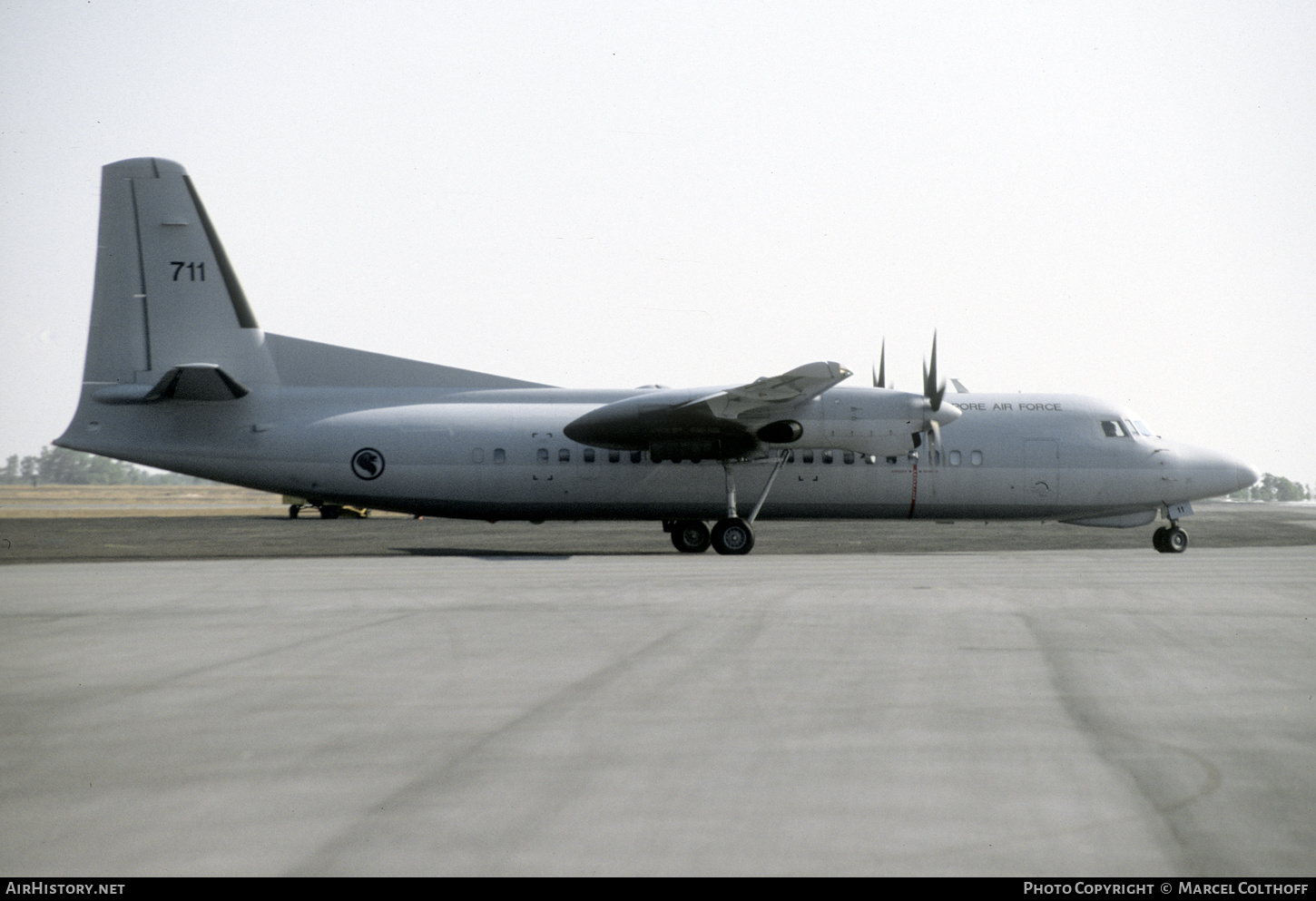 Aircraft Photo of 711 | Fokker 50 | Singapore - Air Force | AirHistory.net #419383