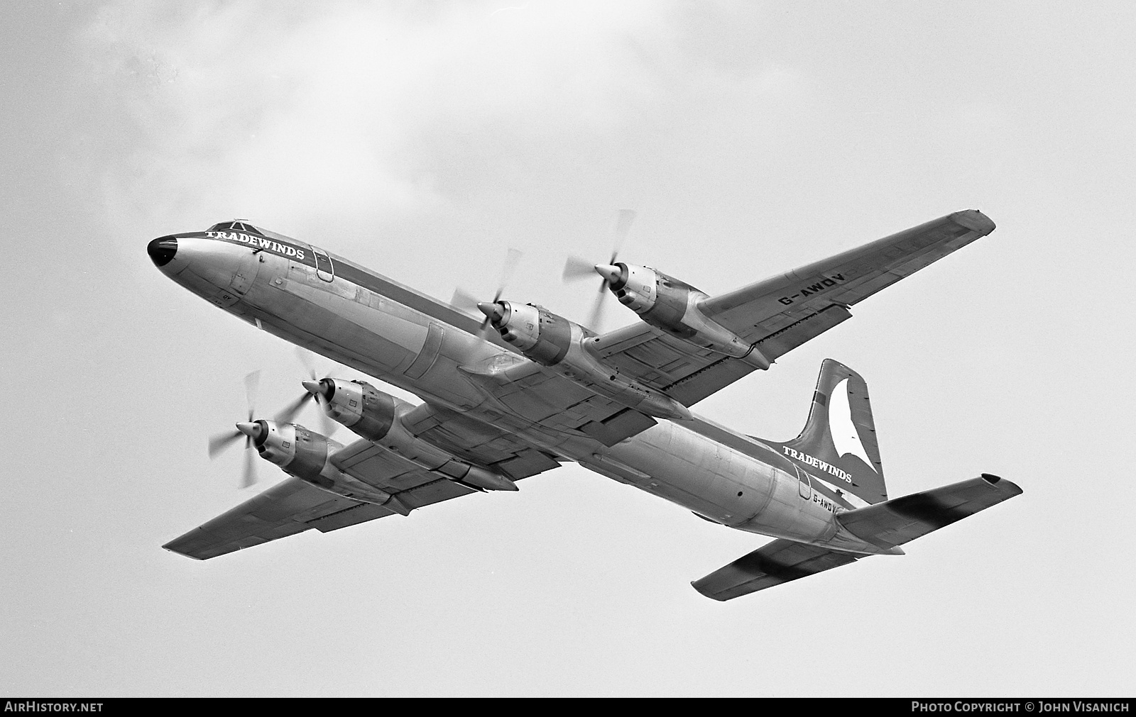 Aircraft Photo of G-AWOV | Canadair CL-44D4-1 | Tradewinds Airways | AirHistory.net #419450