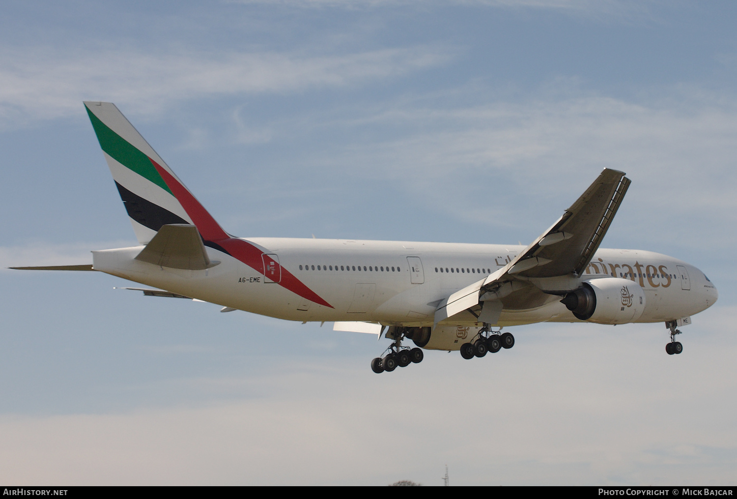 Aircraft Photo of A6-EME | Boeing 777-21H | Emirates | AirHistory.net #419483