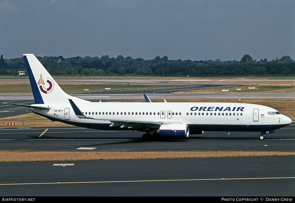 Aircraft Photo of VQ-BFZ | Boeing 737-86N | Orenair | AirHistory.net #419513