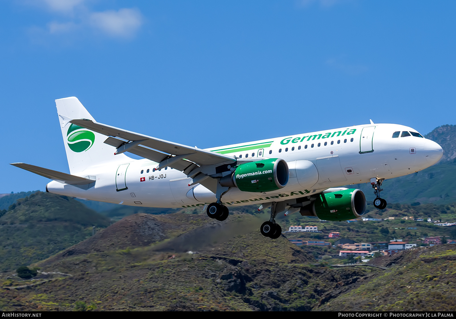 Aircraft Photo of HB-JOJ | Airbus A319-112 | Germania | AirHistory.net #419518