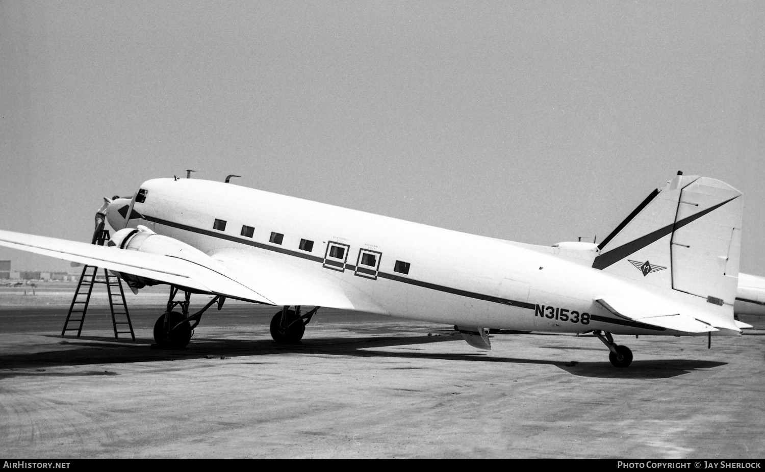 Aircraft Photo of N31538 | Douglas C-49J | Mercer Airlines | AirHistory.net #419530