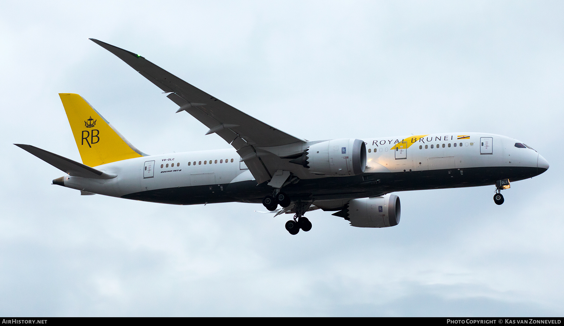 Aircraft Photo of V8-DLC | Boeing 787-8 Dreamliner | Royal Brunei Airlines | AirHistory.net #419558