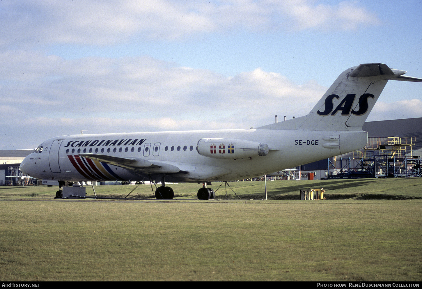 Aircraft Photo of SE-DGE | Fokker F28-4000 Fellowship | Scandinavian Airlines - SAS | AirHistory.net #419582