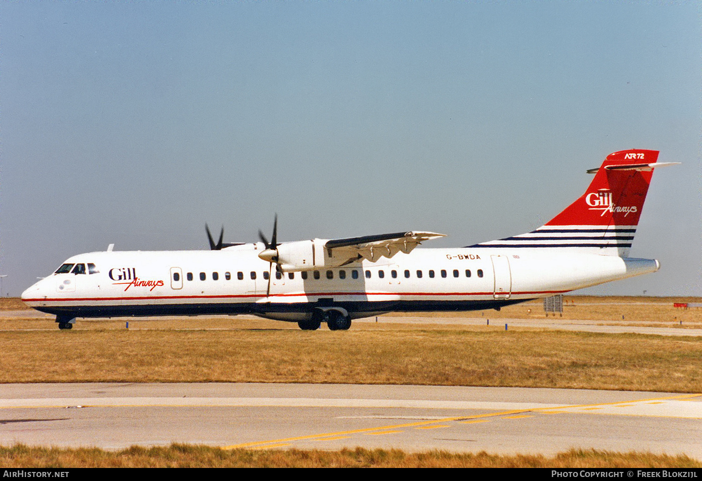 Aircraft Photo of G-BWDA | ATR ATR-72-202 | Gill Airways | AirHistory.net #419609