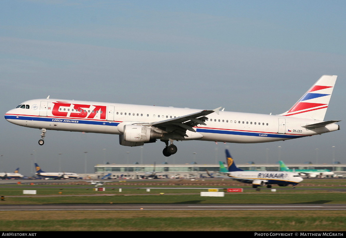 Aircraft Photo of OK-CED | Airbus A321-211 | ČSA - Czech Airlines | AirHistory.net #419630