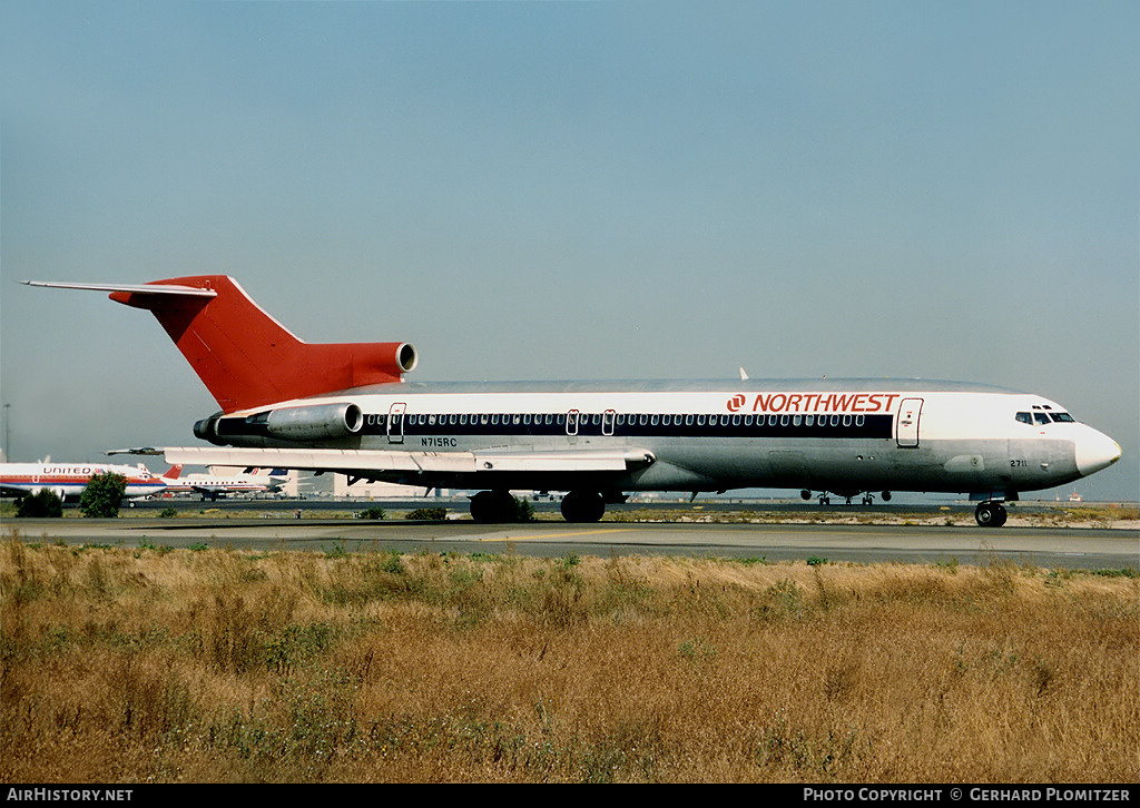 Aircraft Photo of N715RC | Boeing 727-2S7/Adv | Northwest Airlines | AirHistory.net #419645