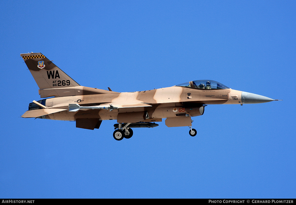 Aircraft Photo of 86-0269 / AF86-269 | General Dynamics F-16C Fighting Falcon | USA - Air Force | AirHistory.net #419647