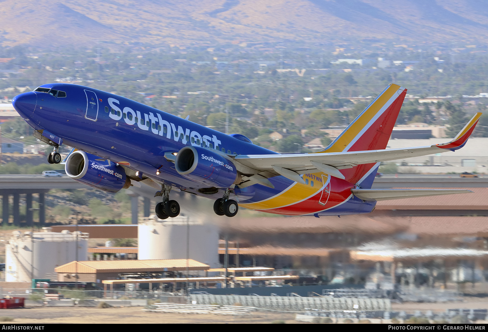 Aircraft Photo of N467WN | Boeing 737-7H4 | Southwest Airlines | AirHistory.net #419820