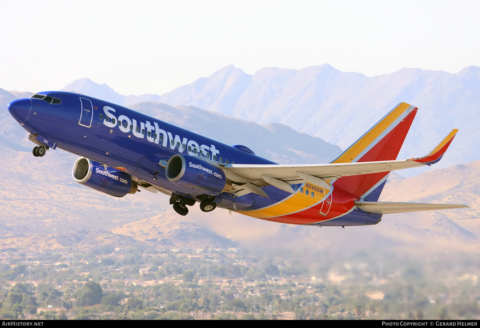 Aircraft Photo of N745SW | Boeing 737-7H4 | Southwest Airlines | AirHistory.net #419837