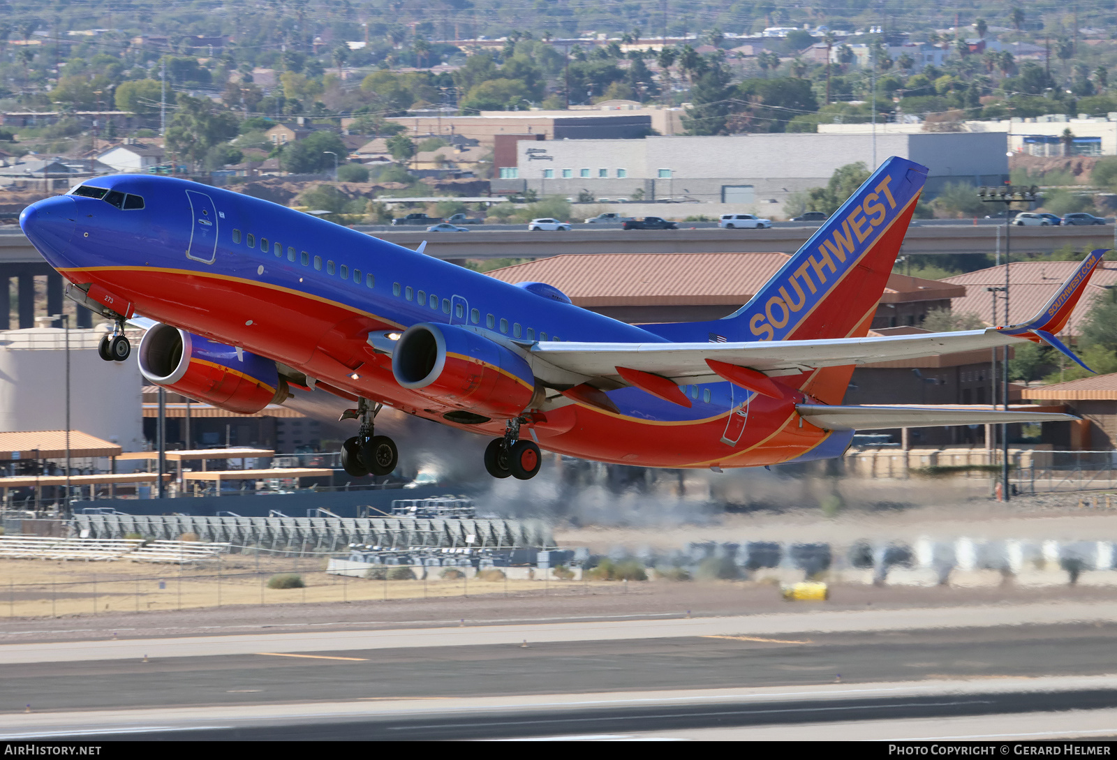 Aircraft Photo of N273WN | Boeing 737-7H4 | Southwest Airlines | AirHistory.net #419842