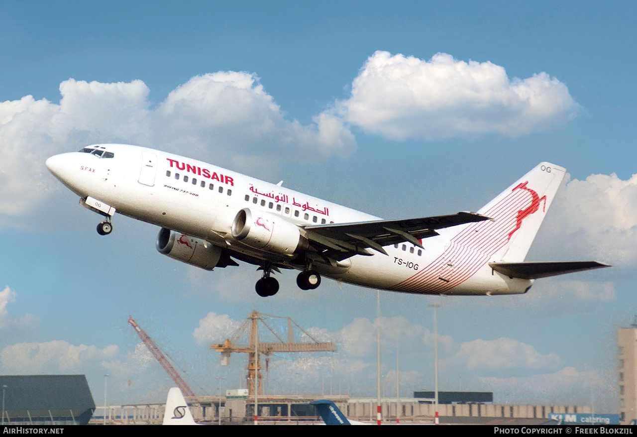 Aircraft Photo of TS-IOG | Boeing 737-5H3 | Tunisair | AirHistory.net #419858