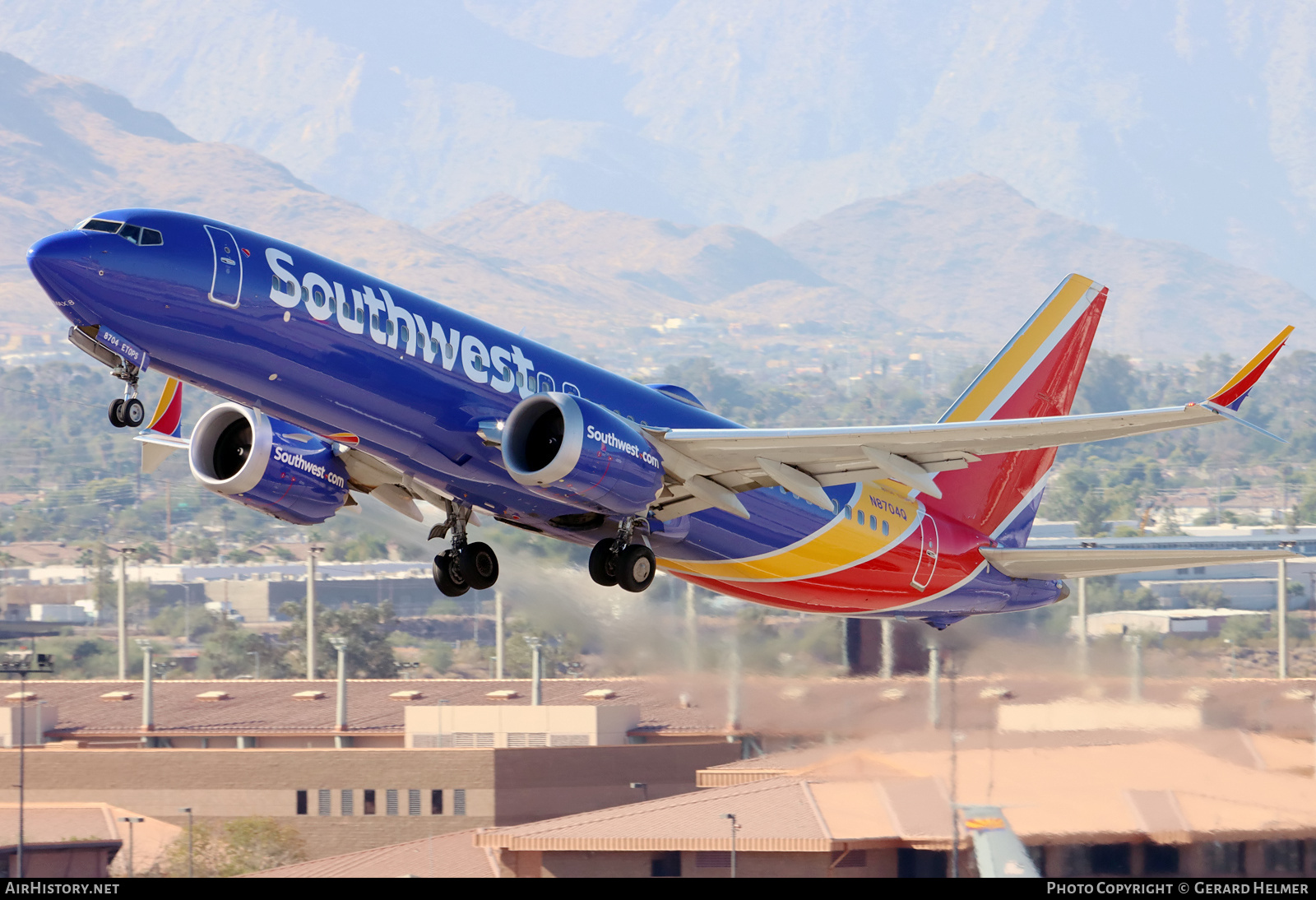 Aircraft Photo of N8704Q | Boeing 737-8 Max 8 | Southwest Airlines | AirHistory.net #419859