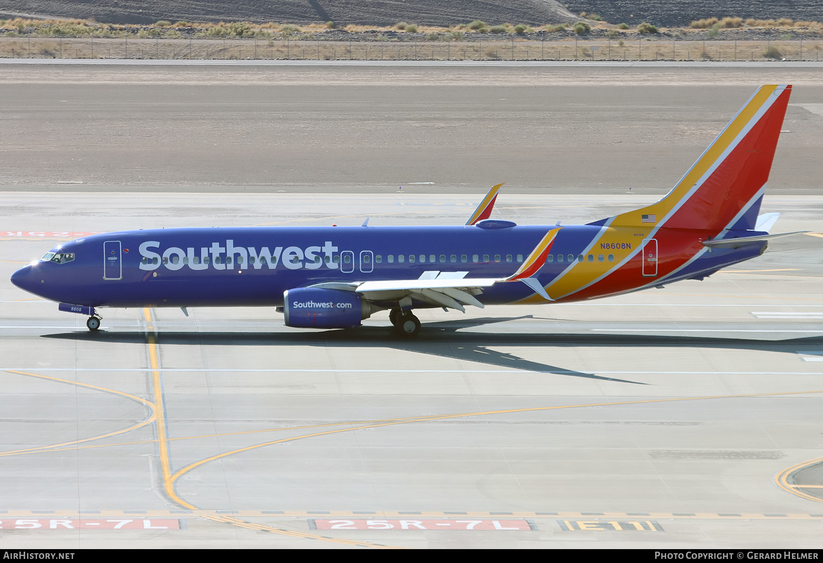 Aircraft Photo of N8608N | Boeing 737-8H4 | Southwest Airlines | AirHistory.net #419861