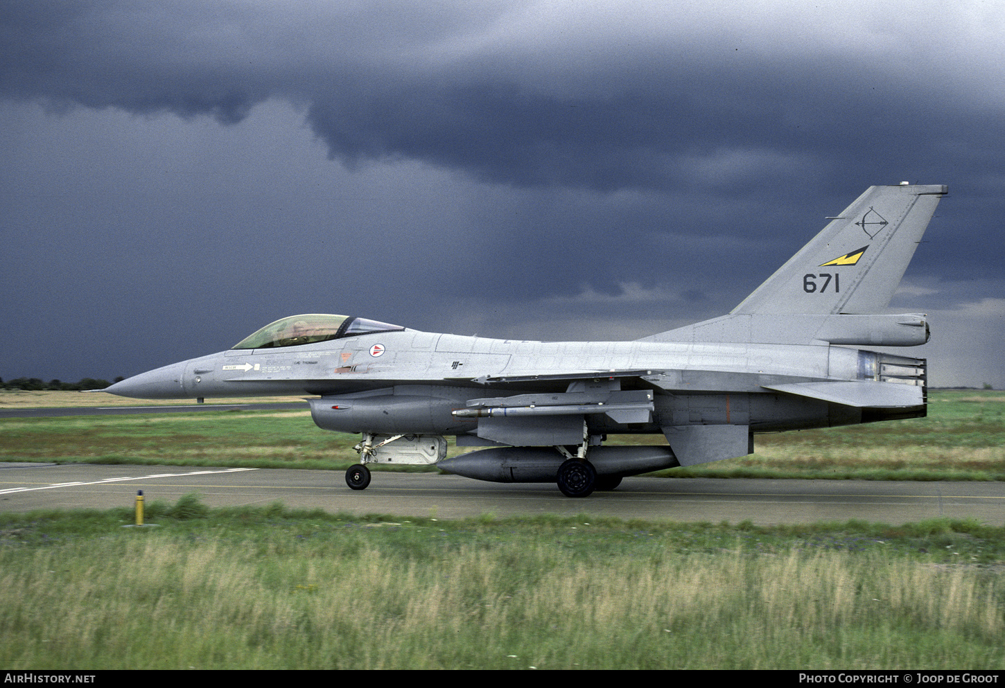 Aircraft Photo of 671 | General Dynamics F-16A Fighting Falcon | Norway - Air Force | AirHistory.net #419880