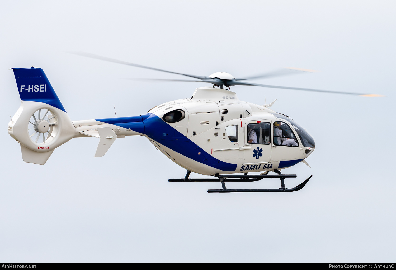 Aircraft Photo of F-HSEI | Eurocopter EC-135P-2 | SAMU - Service d'Aide Médicale Urgente | AirHistory.net #420020
