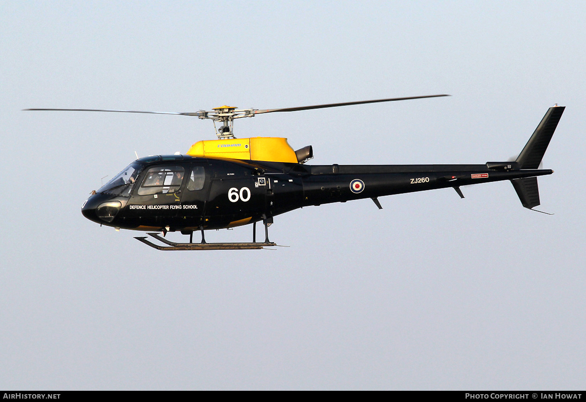 Aircraft Photo of ZJ260 | Eurocopter AS-350BB Squirrel HT1 | UK - Air Force | AirHistory.net #420053