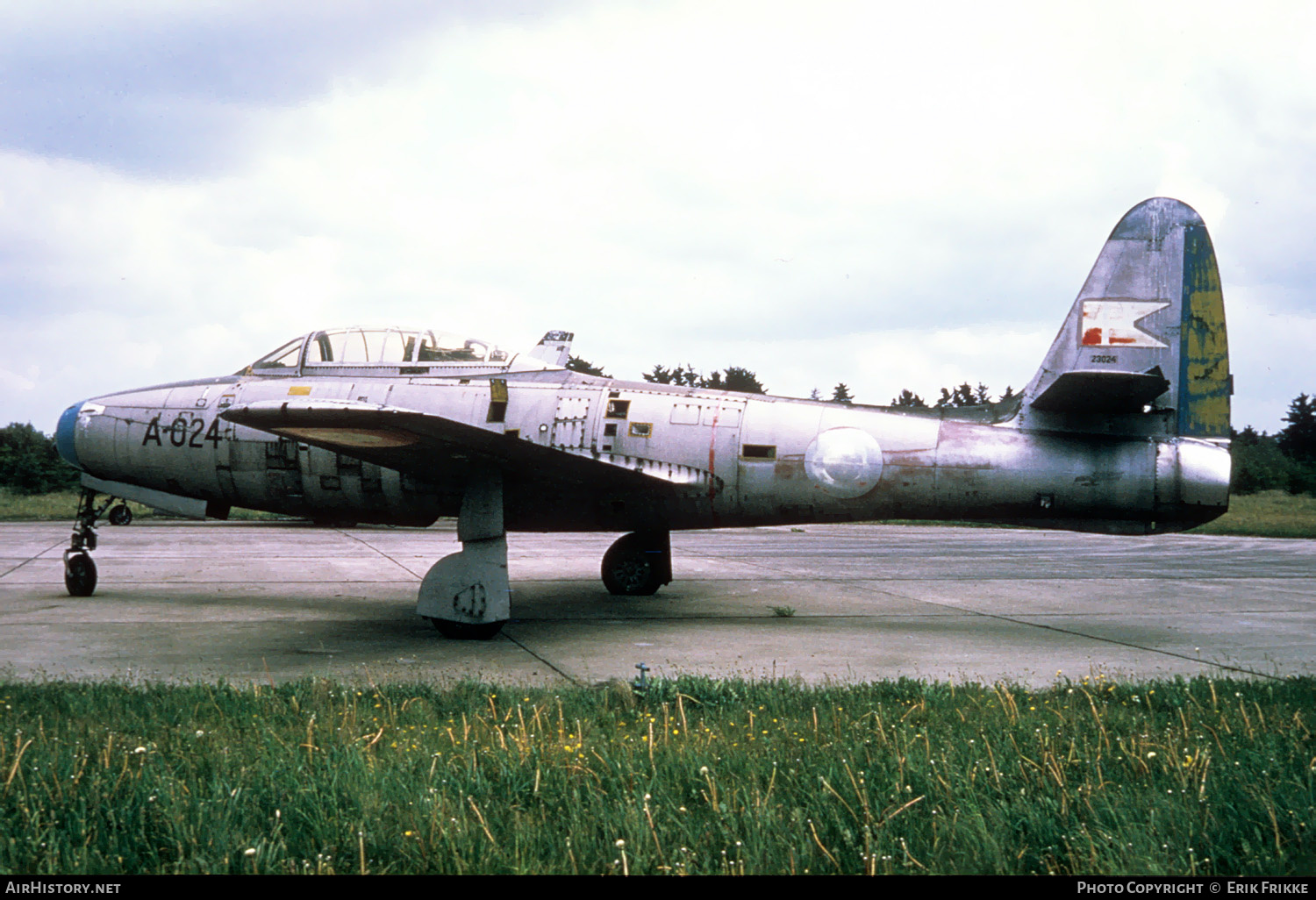 Aircraft Photo of A-024 | Republic F-84G Thunderjet | Denmark - Air Force | AirHistory.net #420056