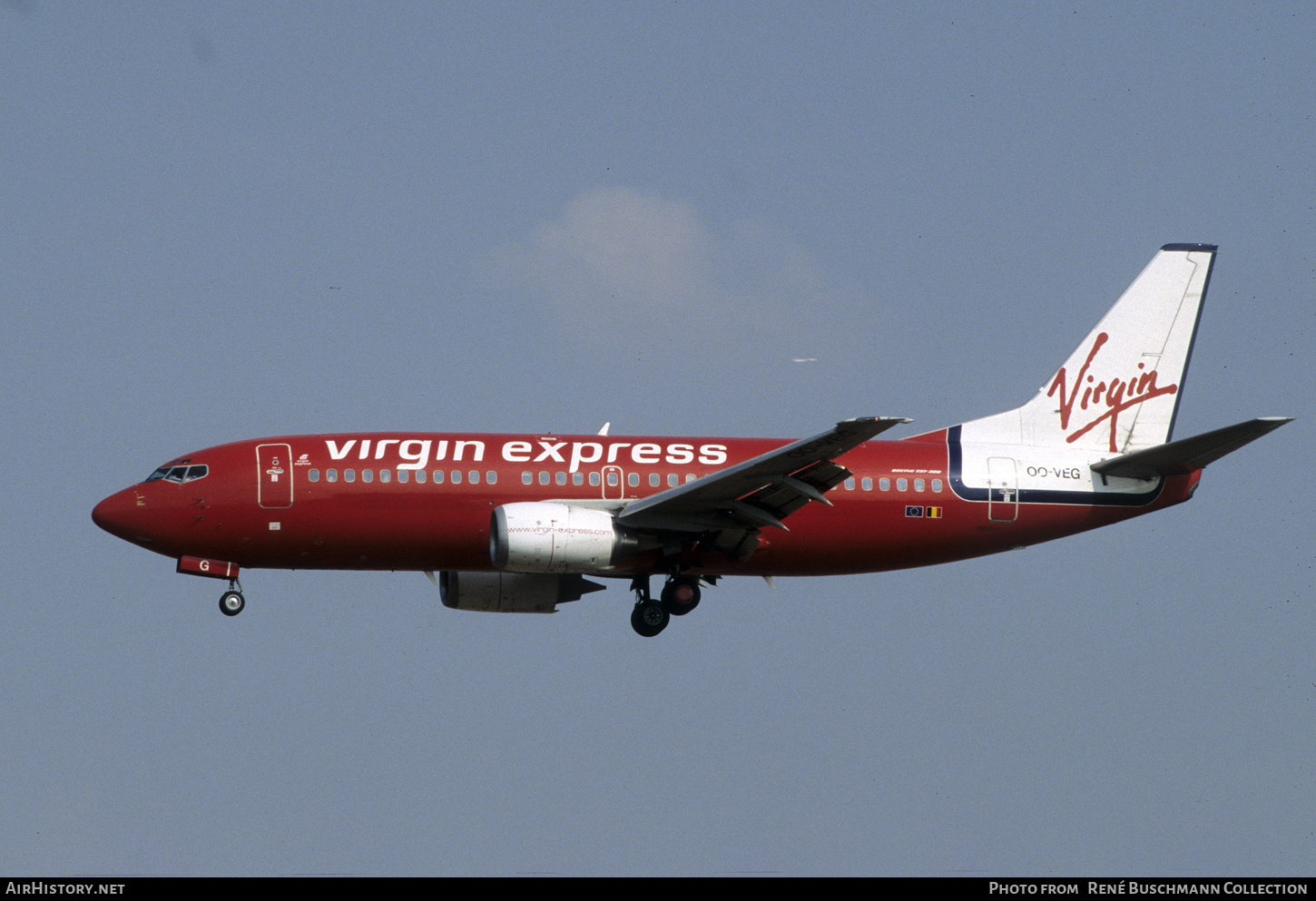 Aircraft Photo of OO-VEG | Boeing 737-36N | Virgin Express | AirHistory.net #420063