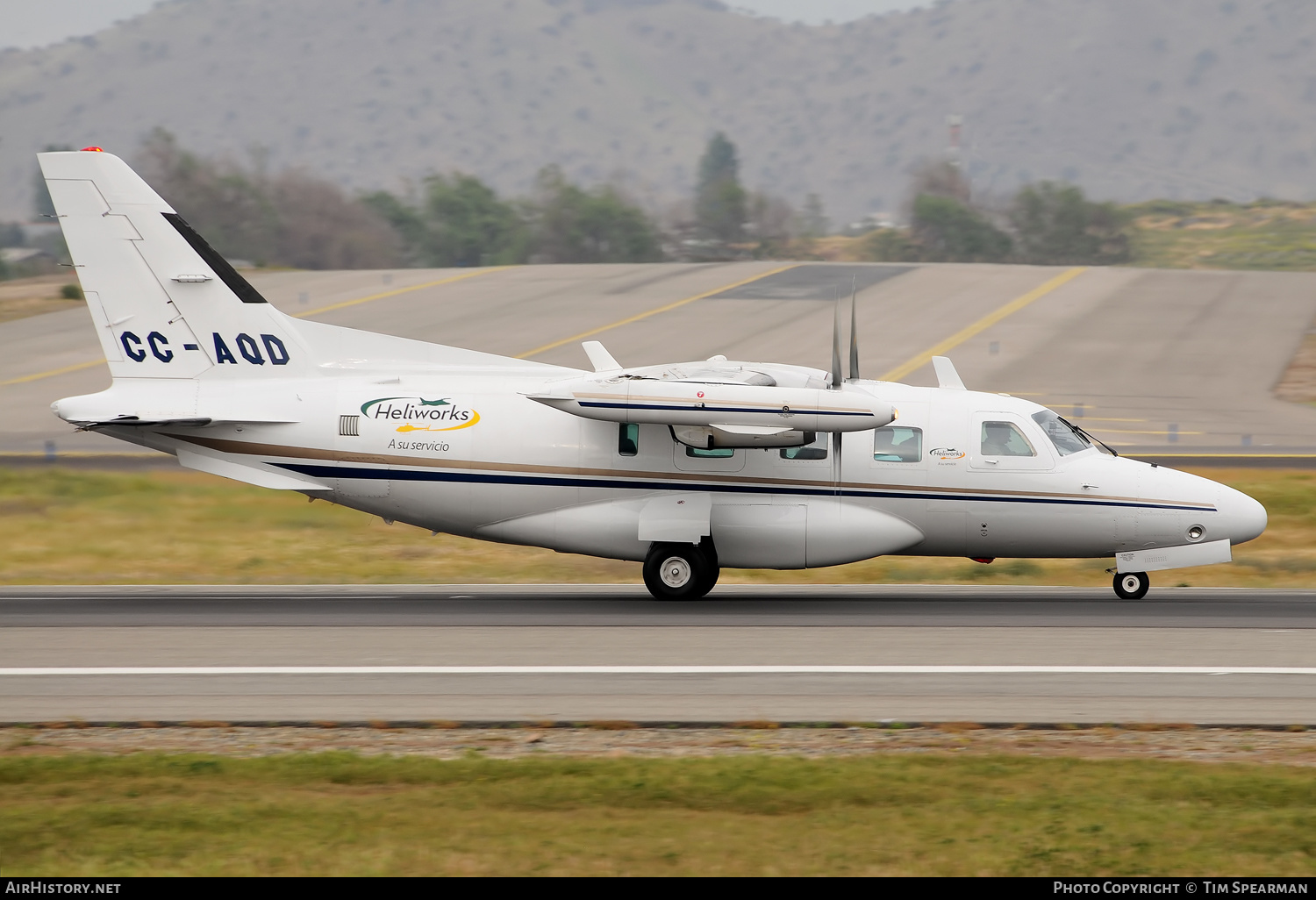 Aircraft Photo of CC-AQD | Mitsubishi MU-2N (MU-2B-36A) | Heliworks | AirHistory.net #420107