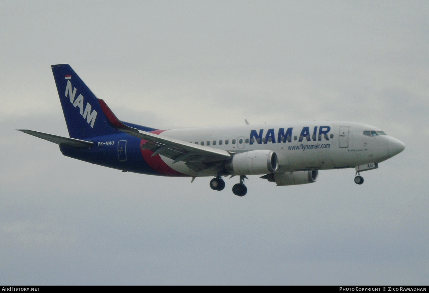 Aircraft Photo of PK-NAU | Boeing 737-524 | NAM Air | AirHistory.net #420115