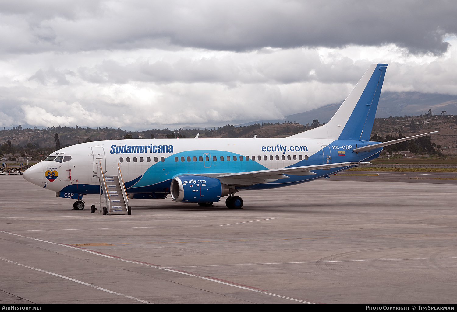 Aircraft Photo of HC-COP | Boeing 737-5Y0 | Sudamericana de Aviación | AirHistory.net #420180