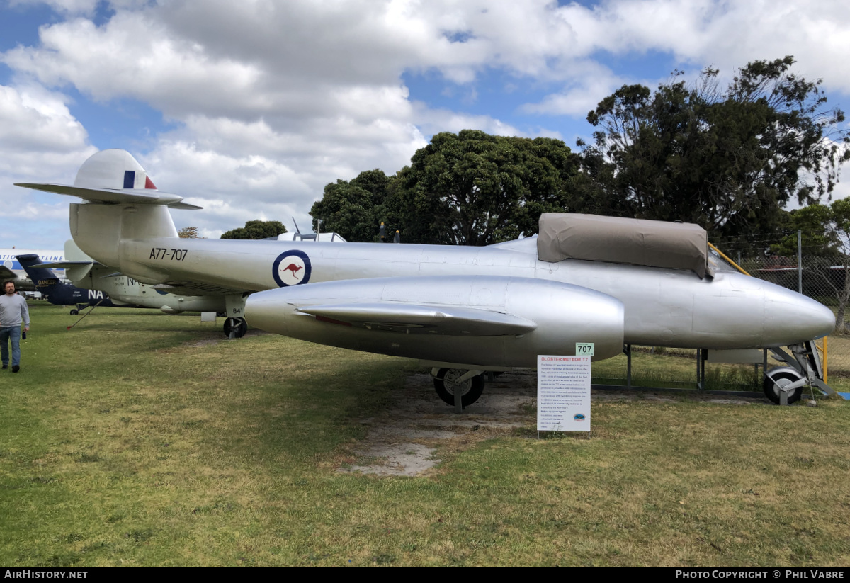 Aircraft Photo of A77-707 | Gloster Meteor T7 | Australia - Air Force | AirHistory.net #420385
