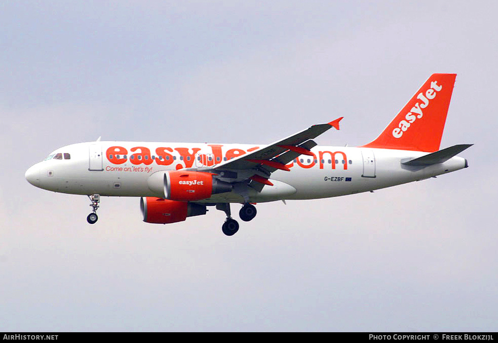 Aircraft Photo of G-EZBF | Airbus A319-111 | EasyJet | AirHistory.net #420511