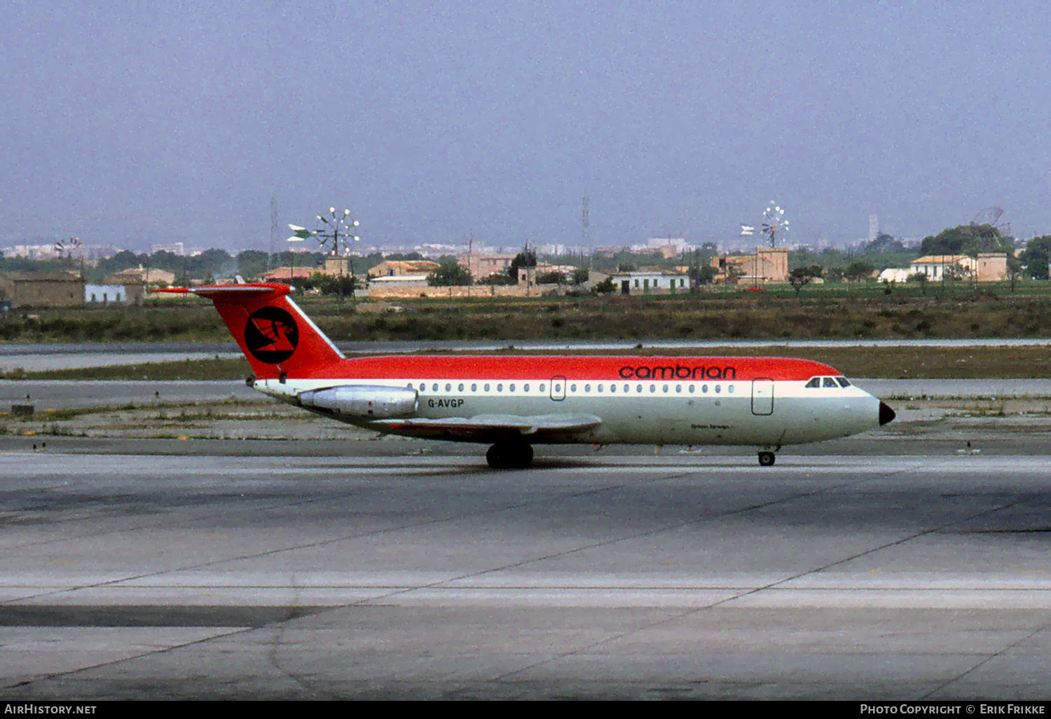 Aircraft Photo of G-AVGP | BAC 111-408EF One-Eleven | Cambrian Airways | AirHistory.net #420575