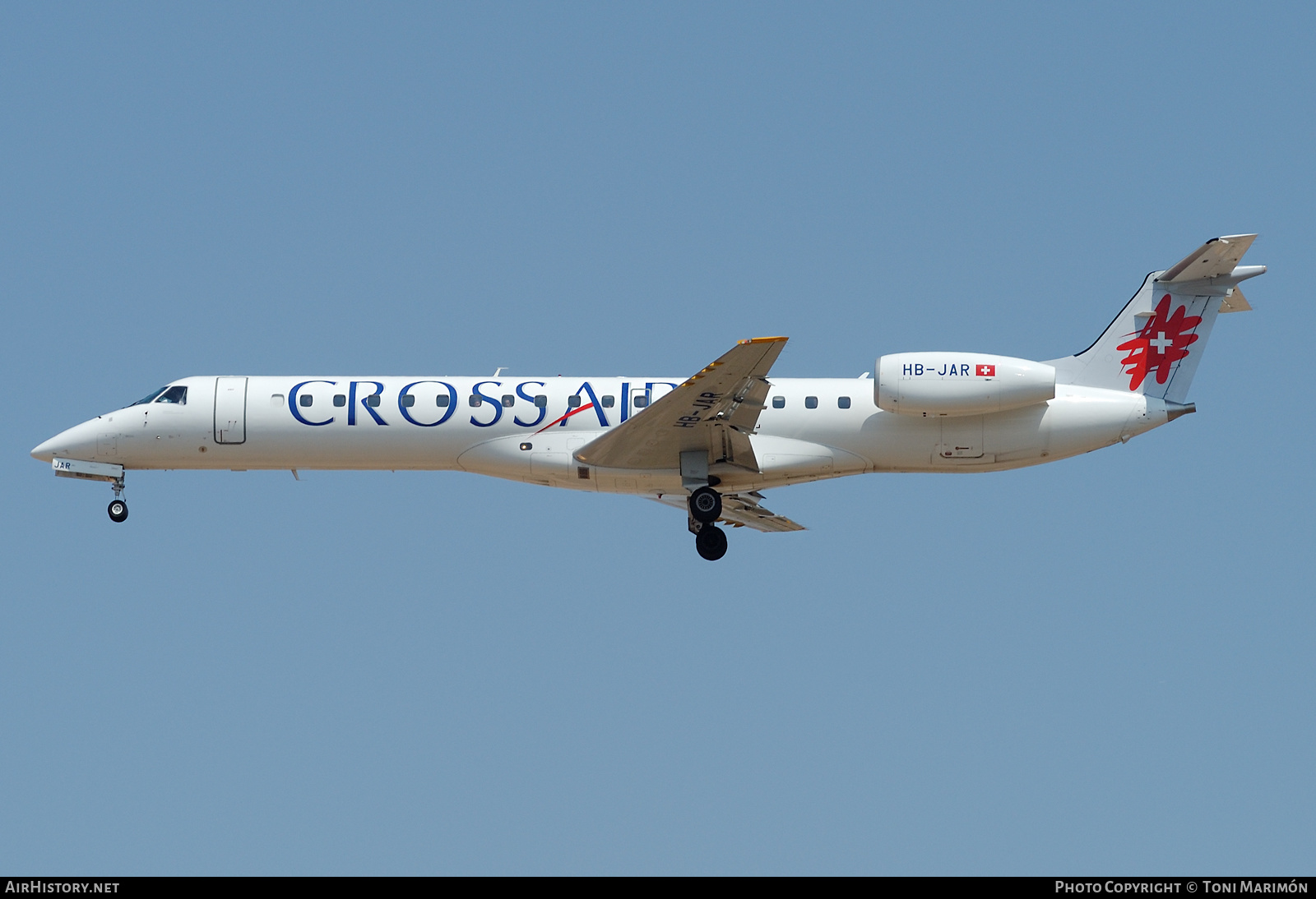 Aircraft Photo of HB-JAR | Embraer ERJ-145LU (EMB-145LU) | Crossair | AirHistory.net #420591