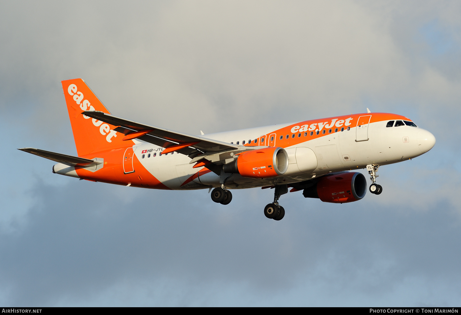 Aircraft Photo of HB-JYL | Airbus A319-111 | EasyJet | AirHistory.net #420595