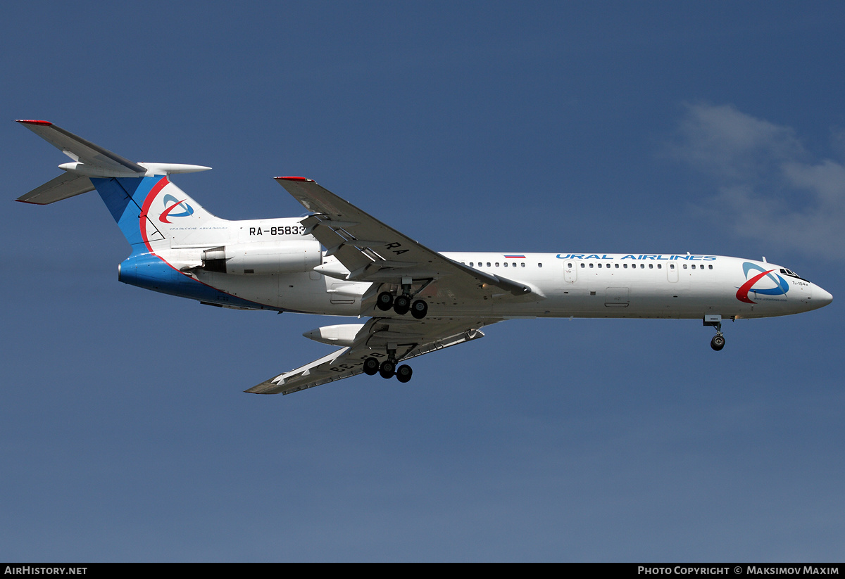 Aircraft Photo of RA-85833 | Tupolev Tu-154M | Ural Airlines | AirHistory.net #420641