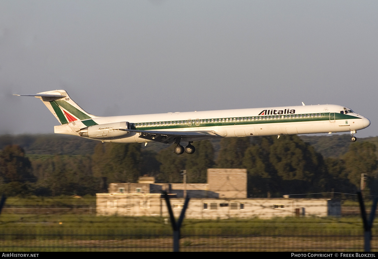 Aircraft Photo of I-DAND | McDonnell Douglas MD-82 (DC-9-82) | Alitalia | AirHistory.net #420670