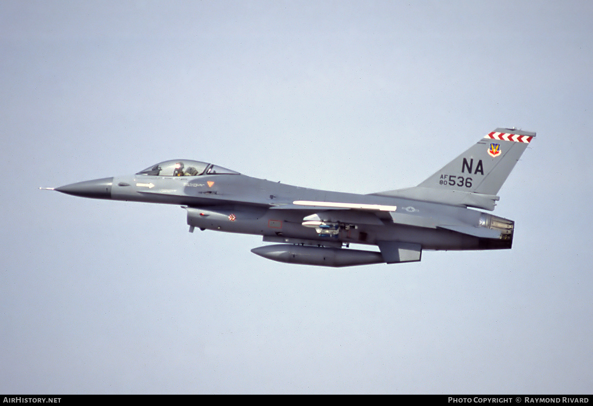 Aircraft Photo of 80-0536 / AF80-536 | General Dynamics F-16A Fighting Falcon | USA - Air Force | AirHistory.net #420713