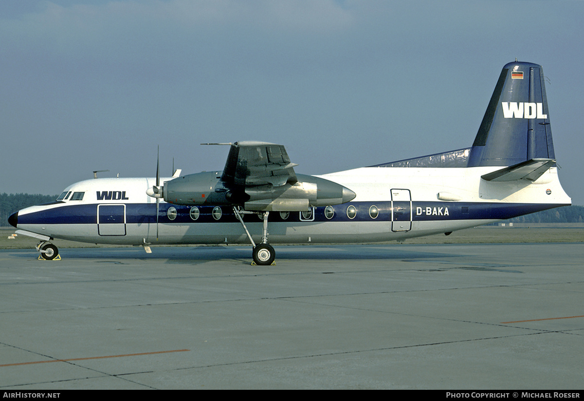 Aircraft Photo of D-BAKA | Fokker F27-100 Friendship | WDL Aviation | AirHistory.net #420742