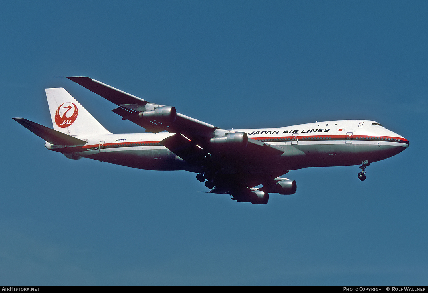 Aircraft Photo of JA8103 | Boeing 747-146 | Japan Air Lines - JAL | AirHistory.net #420746