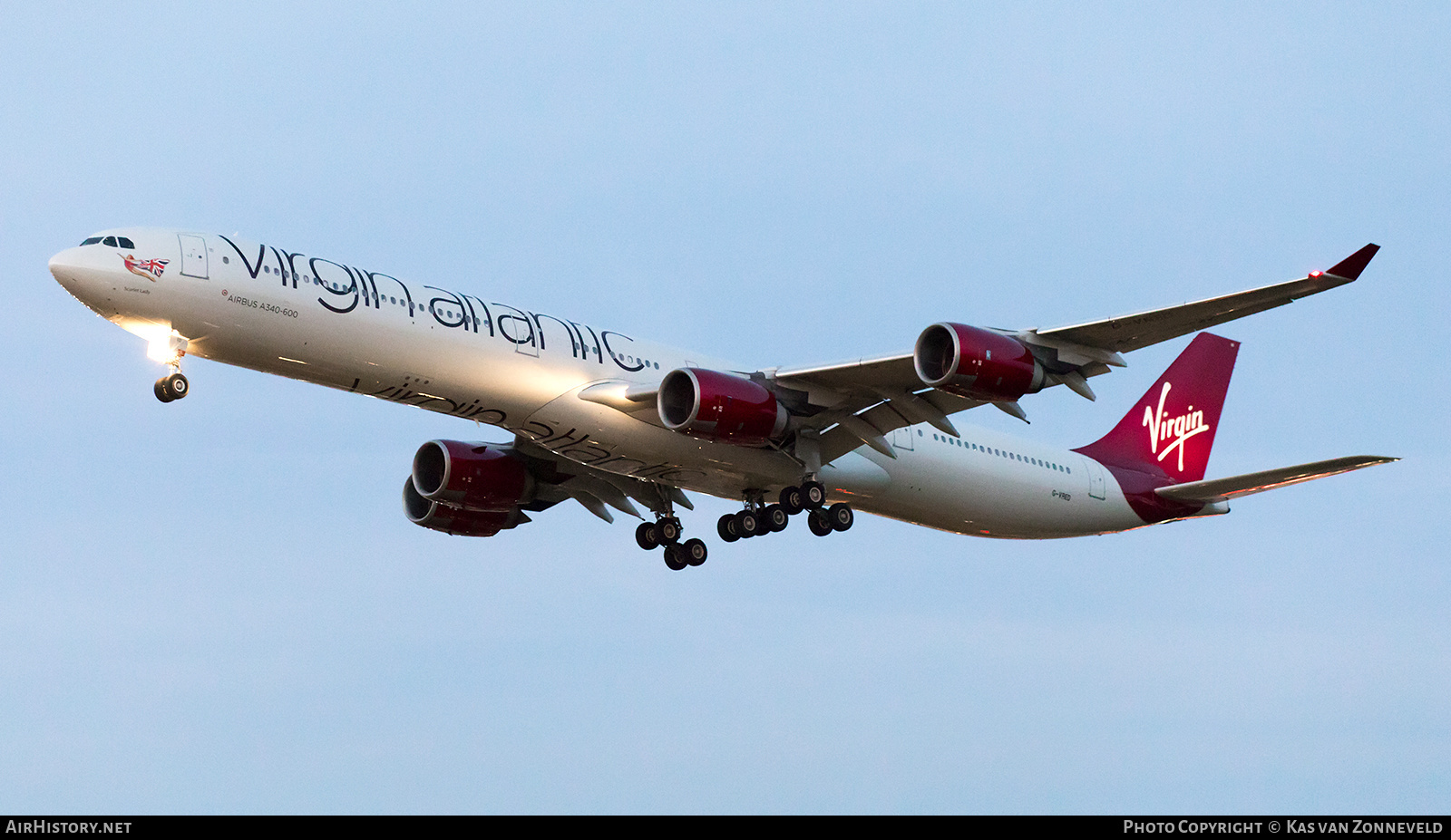 Aircraft Photo of G-VRED | Airbus A340-642 | Virgin Atlantic Airways | AirHistory.net #420792