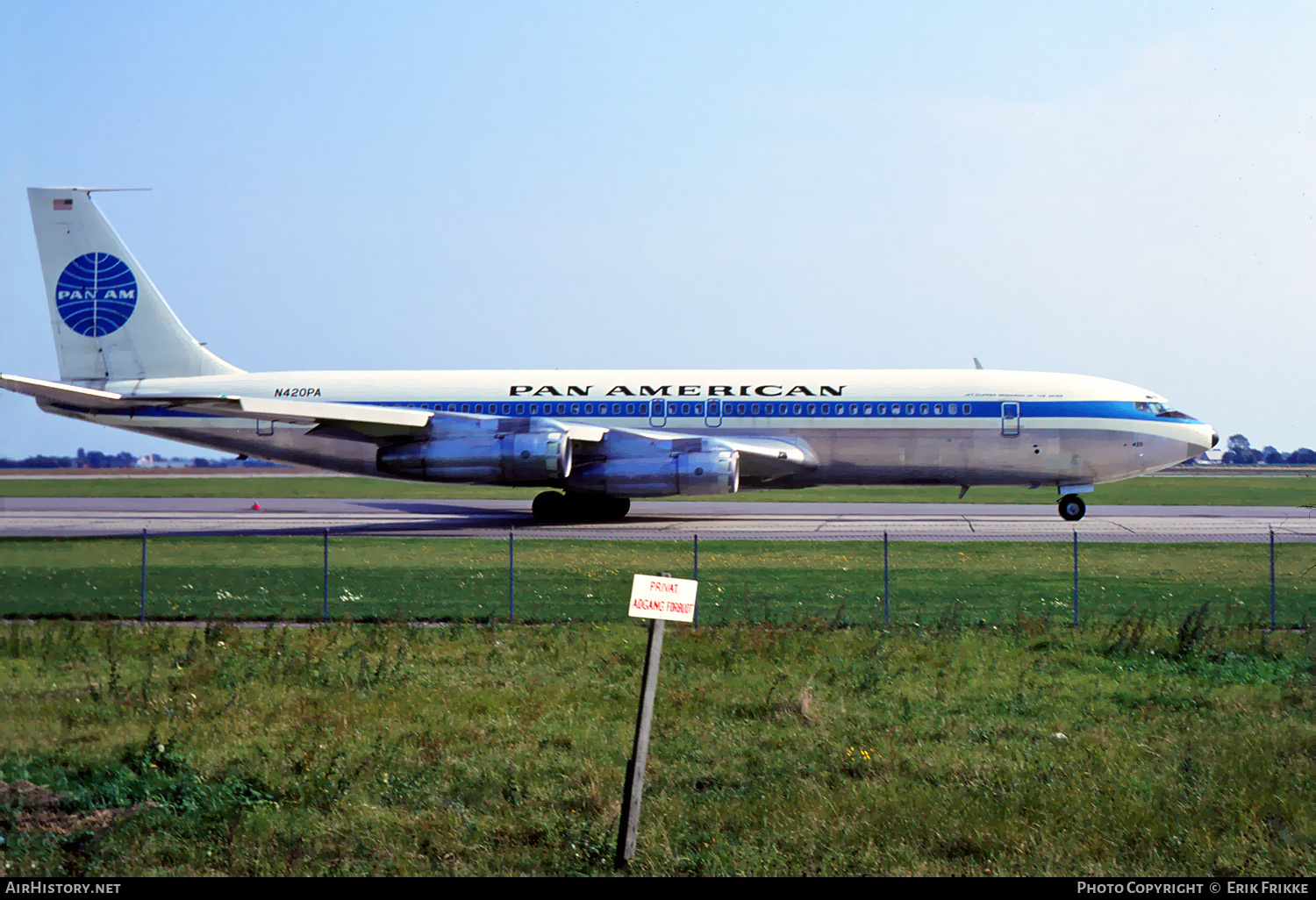 Aircraft Photo of N420PA | Boeing 707-321B | Pan American World Airways - Pan Am | AirHistory.net #420886