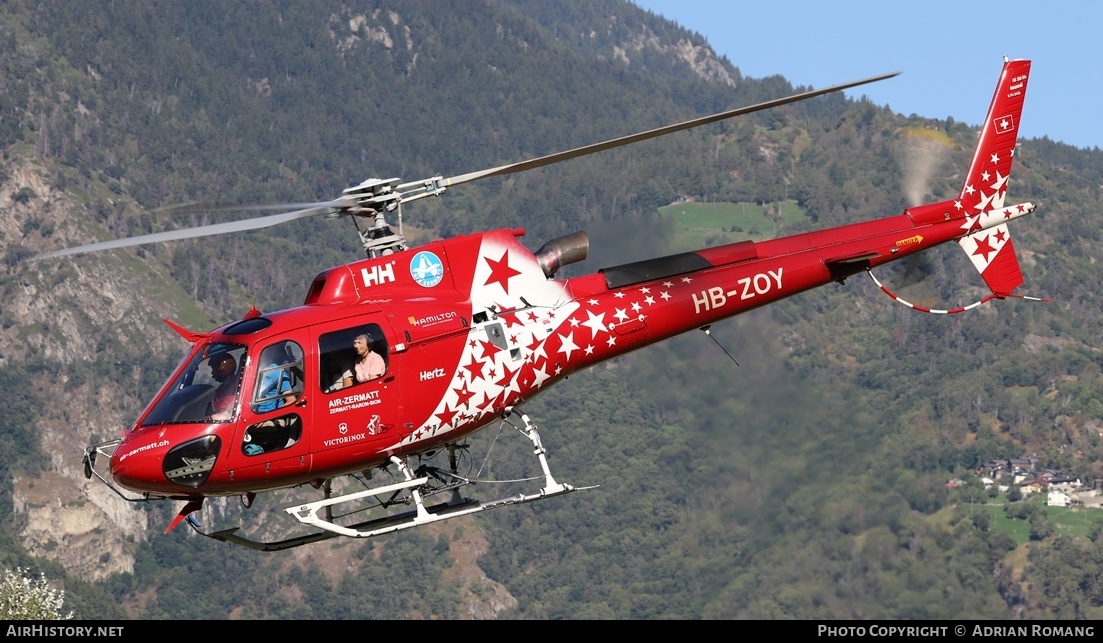 Aircraft Photo of HB-ZOY | Aérospatiale AS-350 B3e Ecureuil | Air Zermatt | AirHistory.net #420912