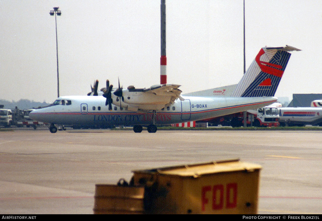 Aircraft Photo of G-BOAX | De Havilland Canada DHC-7-110 Dash 7 | London City Airways | AirHistory.net #420943