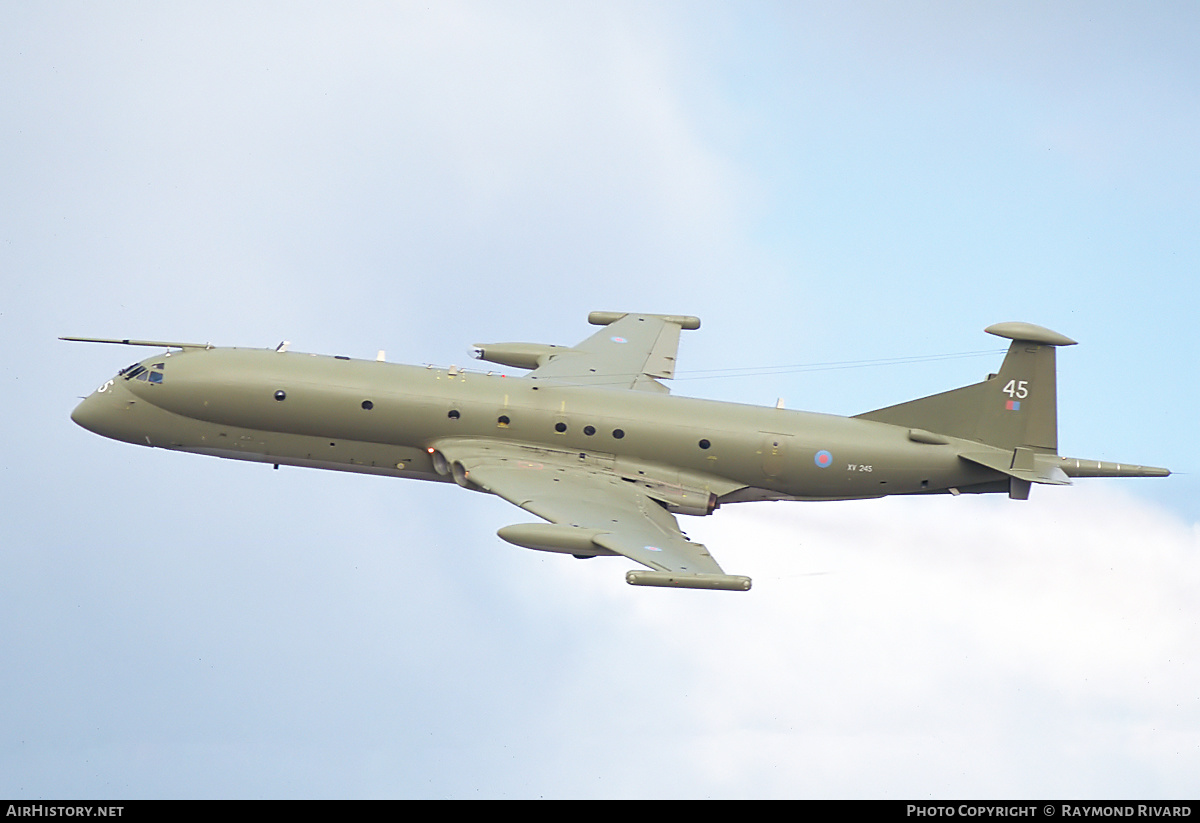Aircraft Photo of XV245 | Hawker Siddeley HS-801 Nimrod MR.2P | UK - Air Force | AirHistory.net #421004