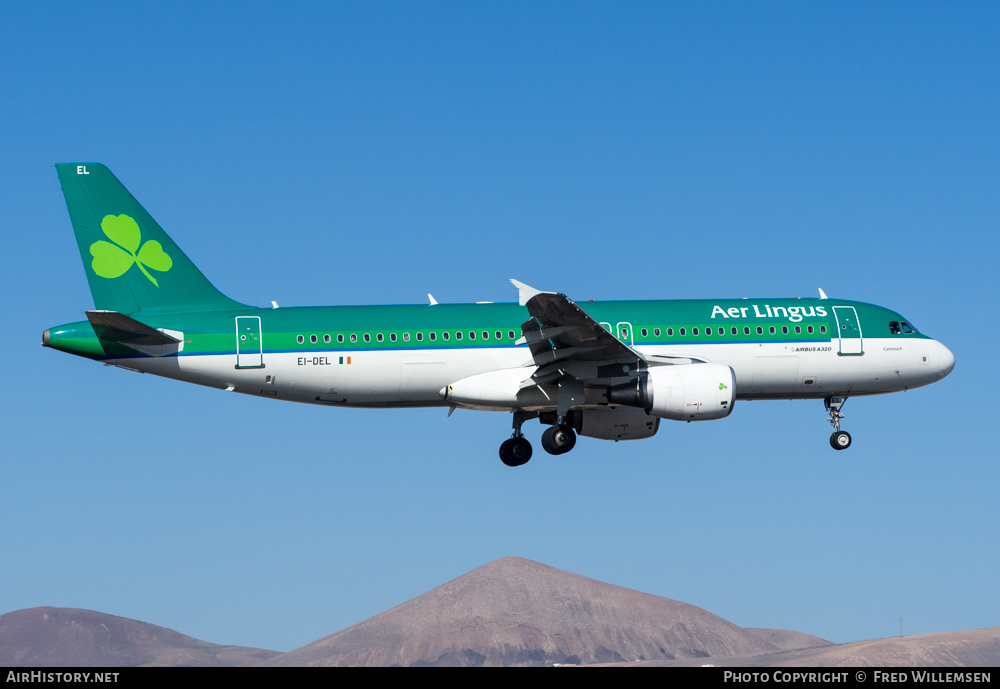 Aircraft Photo of EI-DEL | Airbus A320-214 | Aer Lingus | AirHistory.net #421067