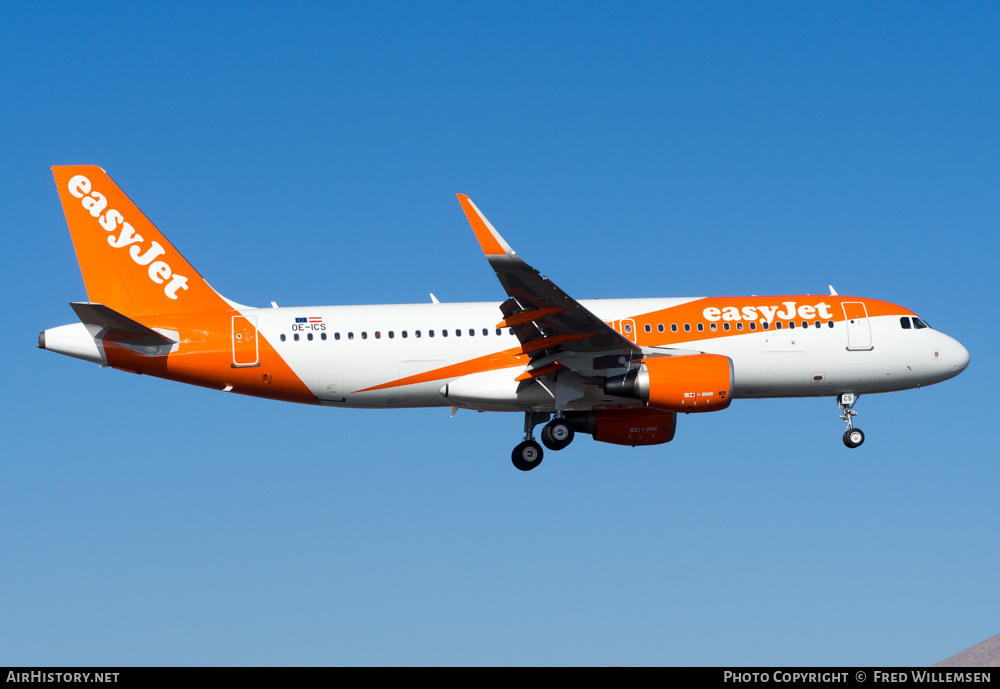 Aircraft Photo of OE-ICS | Airbus A320-214 | EasyJet | AirHistory.net #421071